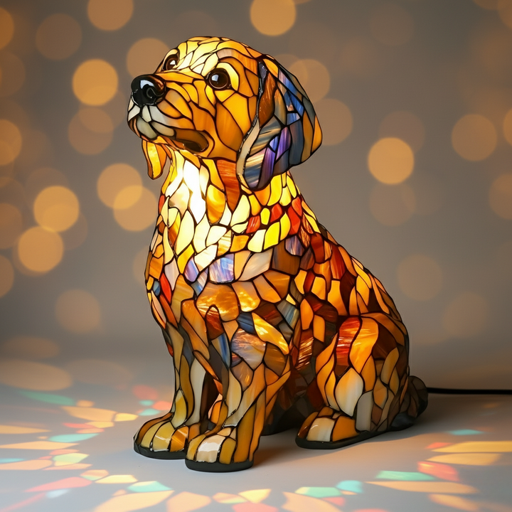 Lily, hengellinen kultainen retriever-patsas