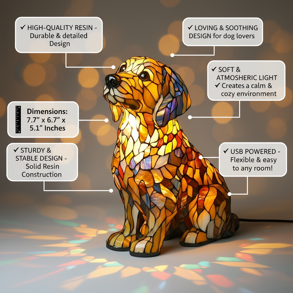 Lily, hengellinen kultainen retriever-patsas