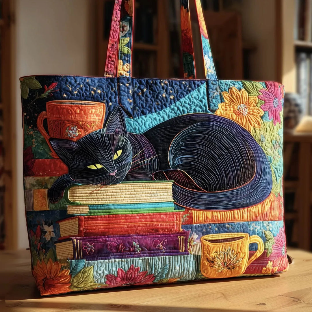 Artisan Laukku - Musta Kissa Kirjojen ja Mukiin kanssa