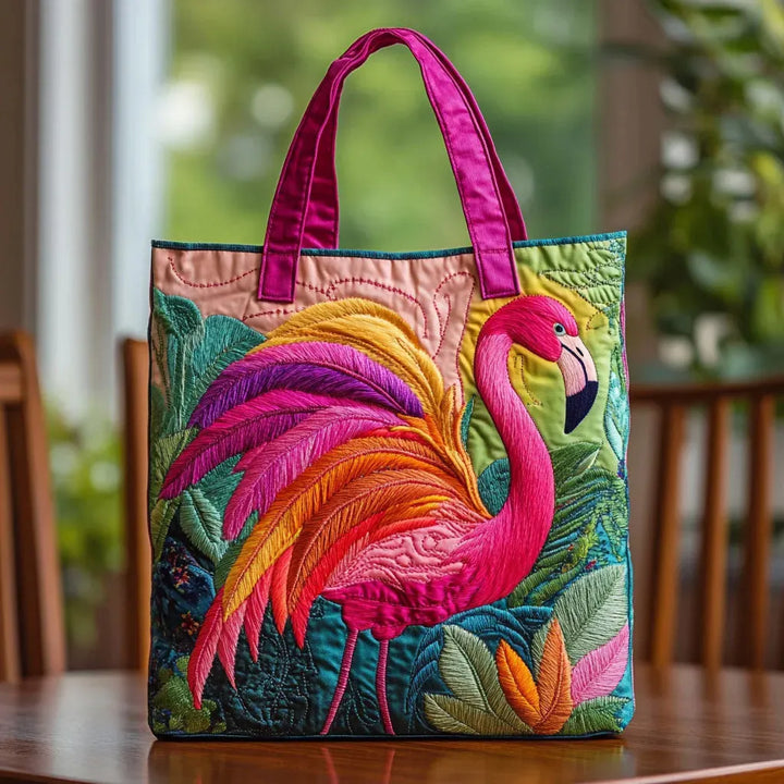 Vaatimaton Olkalaukku - Sateenkaari Flamingo