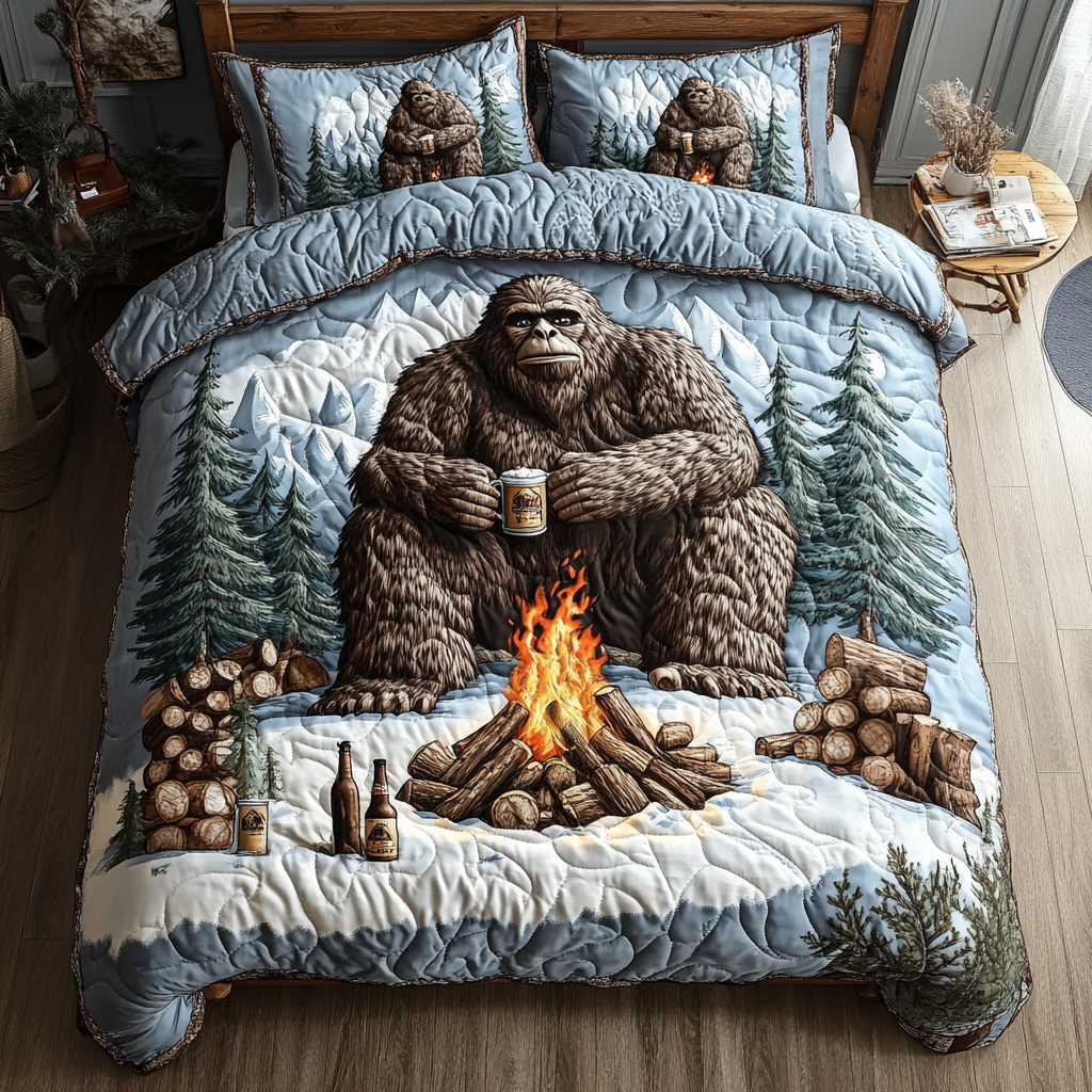 Bigfoot-matka 3-osainen tikattu vuodevaatesetti NCU0DK7968