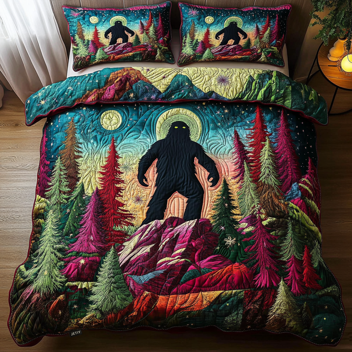 Bigfoot Legend 3-osainen tikattu vuodevaatesetti NCU0DK3872