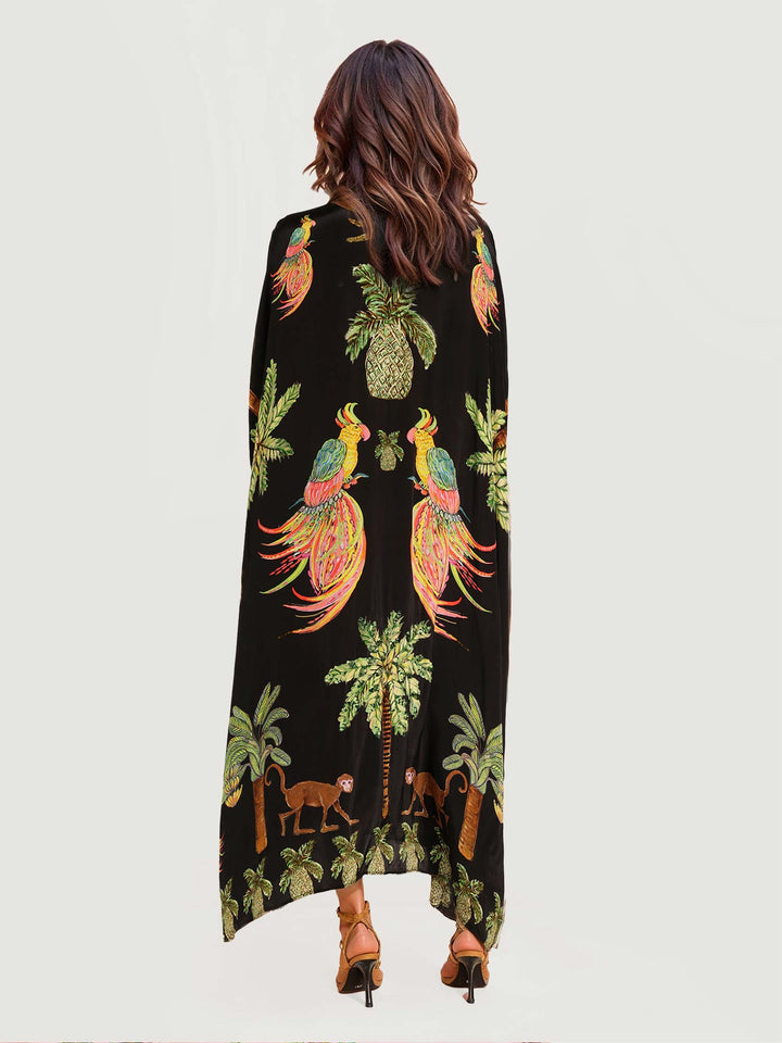 Alessandra - Pitkä Kuvioitu Mekko