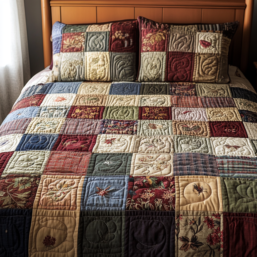 Klassinen Patches 3-osainen Peitto Setti NCU0VH1974