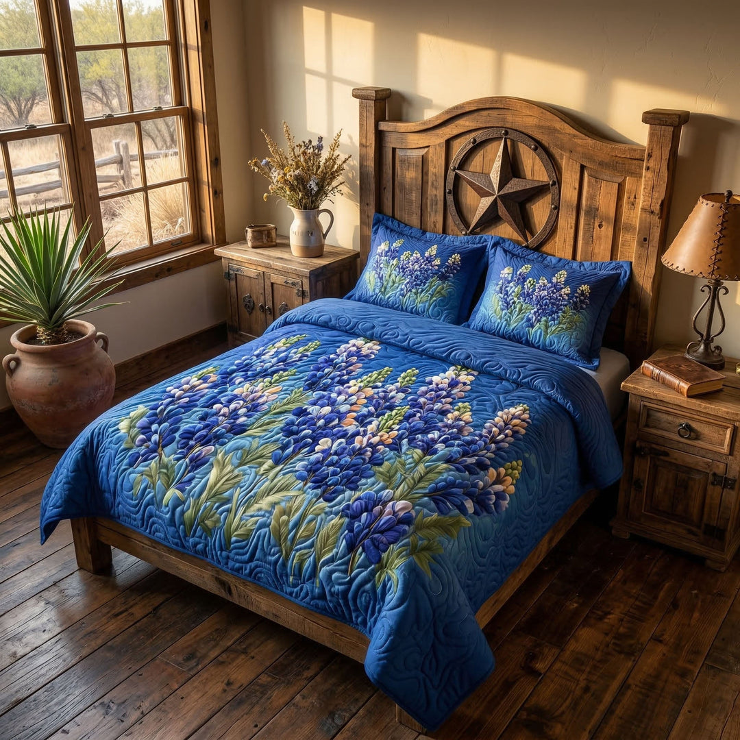 Country Bloom 3-osainen tilkkupeite-setti NCU0NT5499