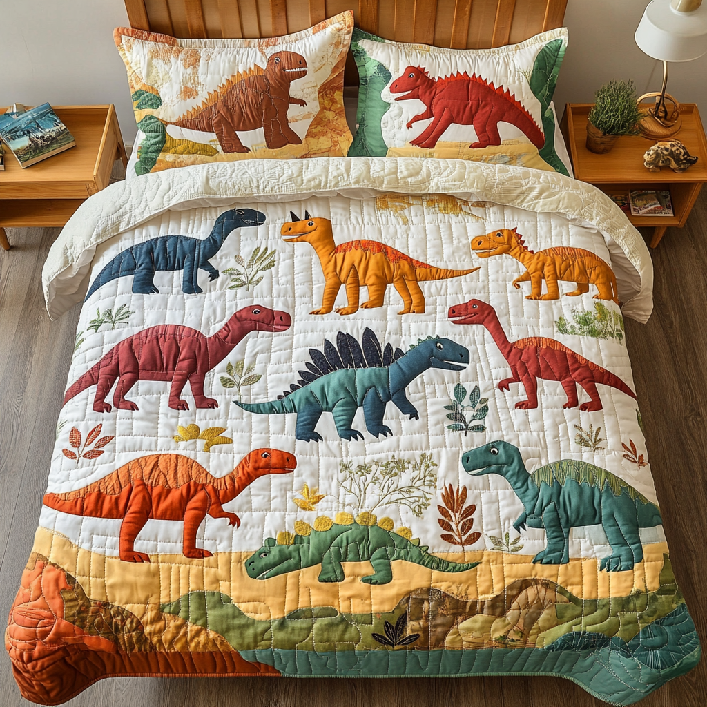 Dino Safari 3-osainen Vuodevaatesetti NCU0VH3620