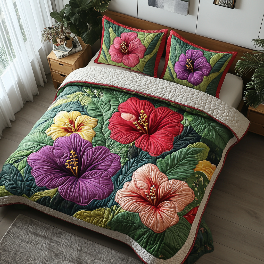 Hibiscus 3-osainen Vuodevaatesetti NCU0VT135