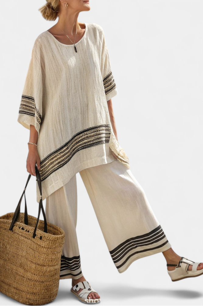 Noémia - Tyylikäs Setti Pellavasta ja Bambusta