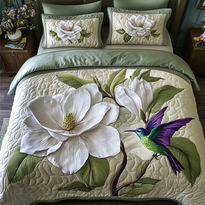 Puhdas Magnolia 3-osainen tilkkutäkki-setti NCU0VH2794