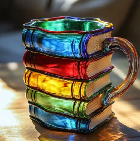 Artisan Värikäs Kirja-teemainen Mukki