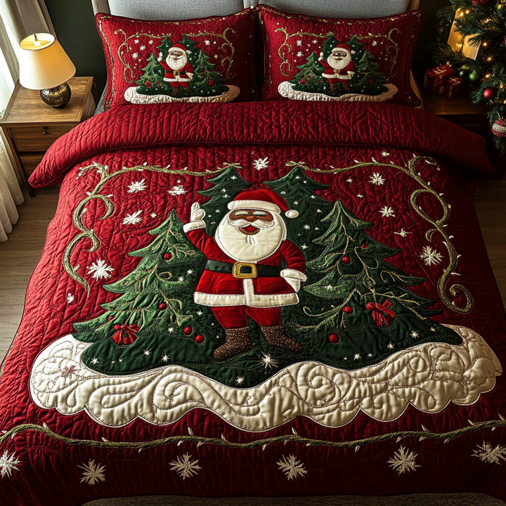 Santa Workshop Wonder V2 3-osainen tilkkupäiväpeite NCU0DK2056