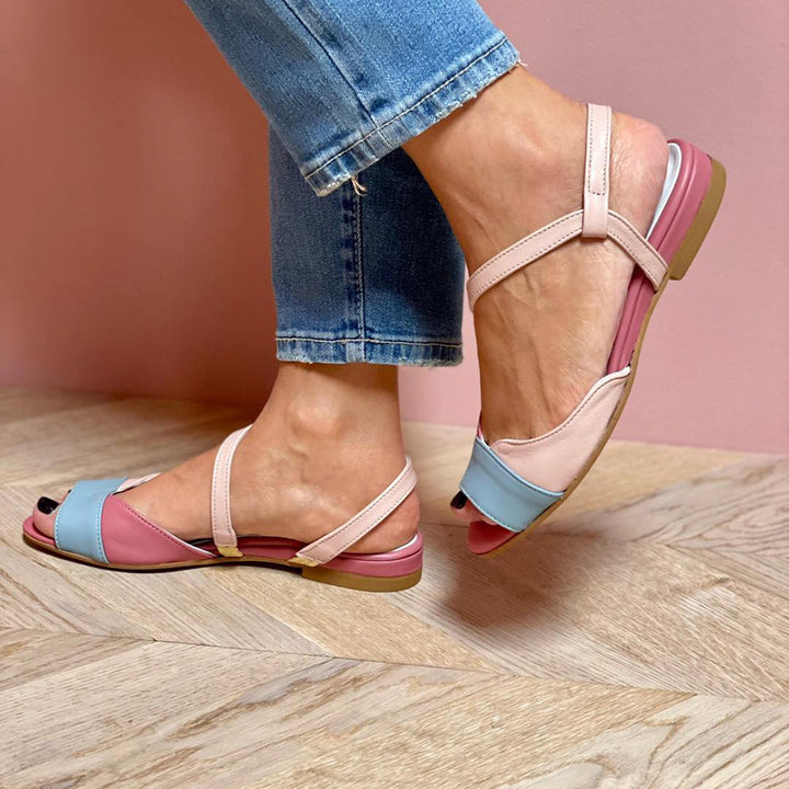 Johanna™ - Asymmetriset vaaleanpunaiset sandaalit