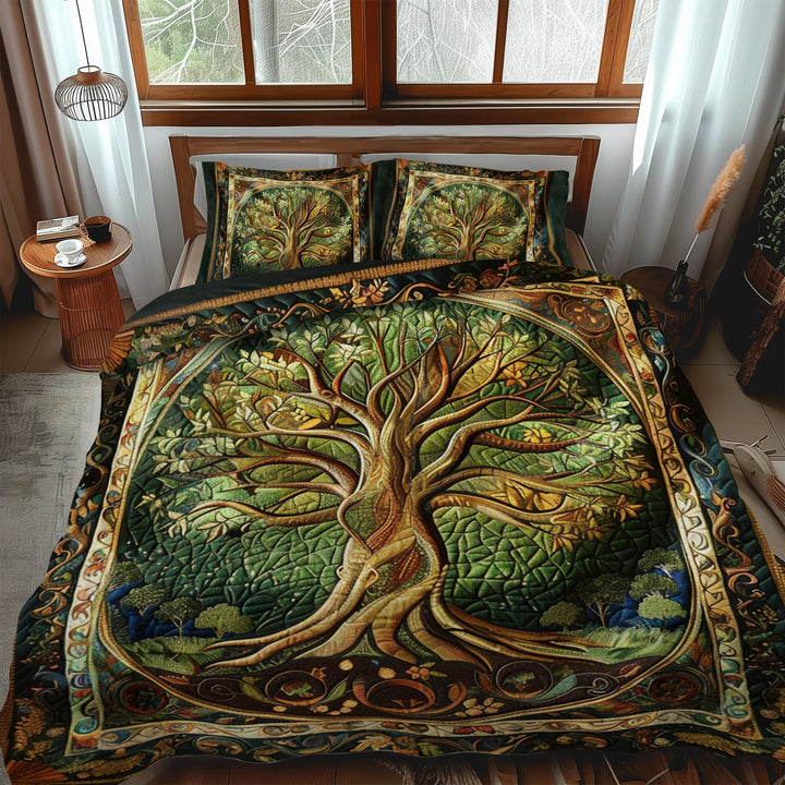 Vibrant Tree of Life 3-osainen tilkkutyynysetti NCU0PD044