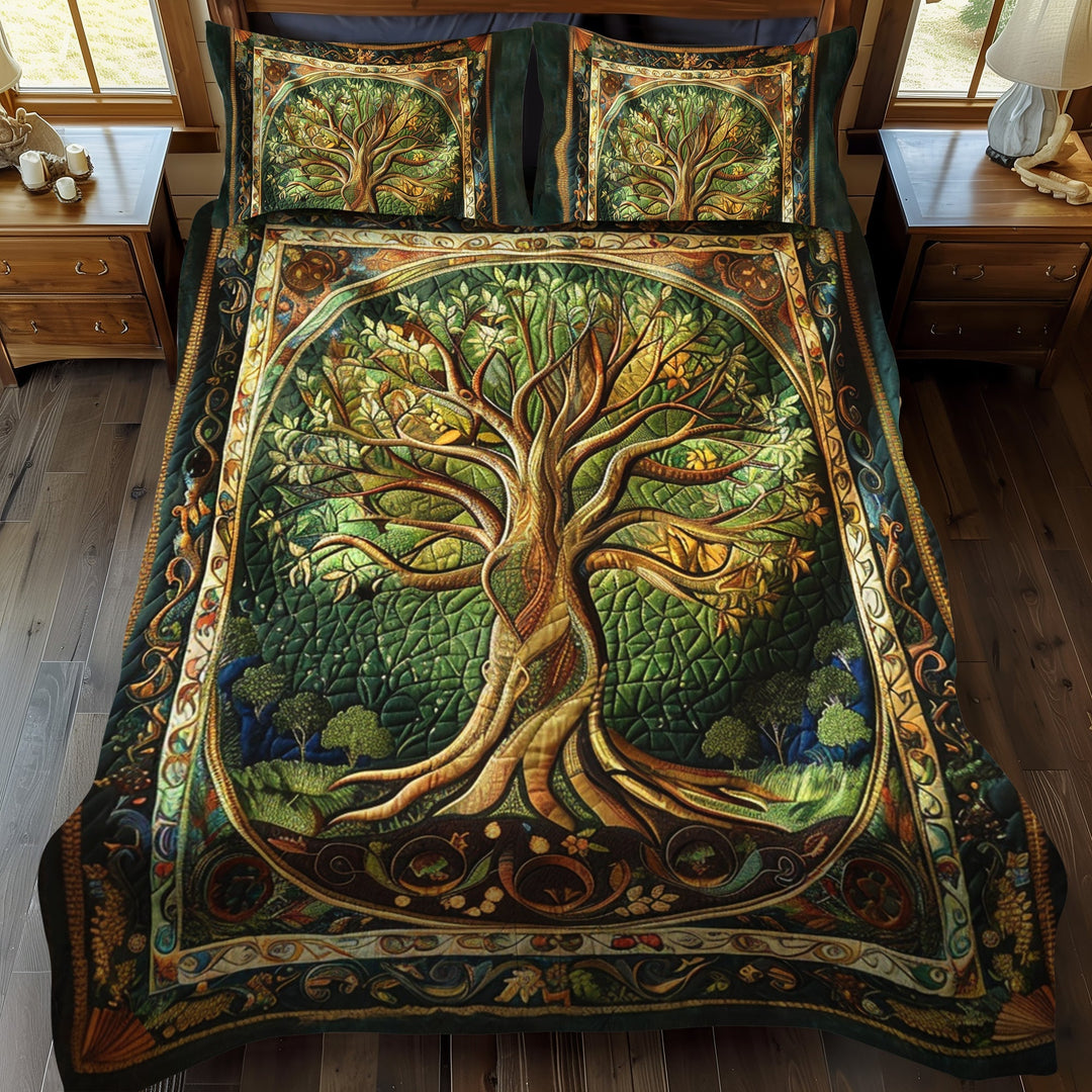 Vibrant Tree of Life 3-osainen tilkkutyynysetti NCU0PD044