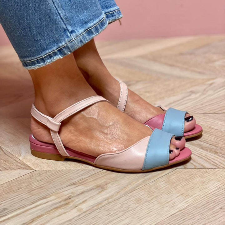 Johanna™ - Asymmetriset vaaleanpunaiset sandaalit