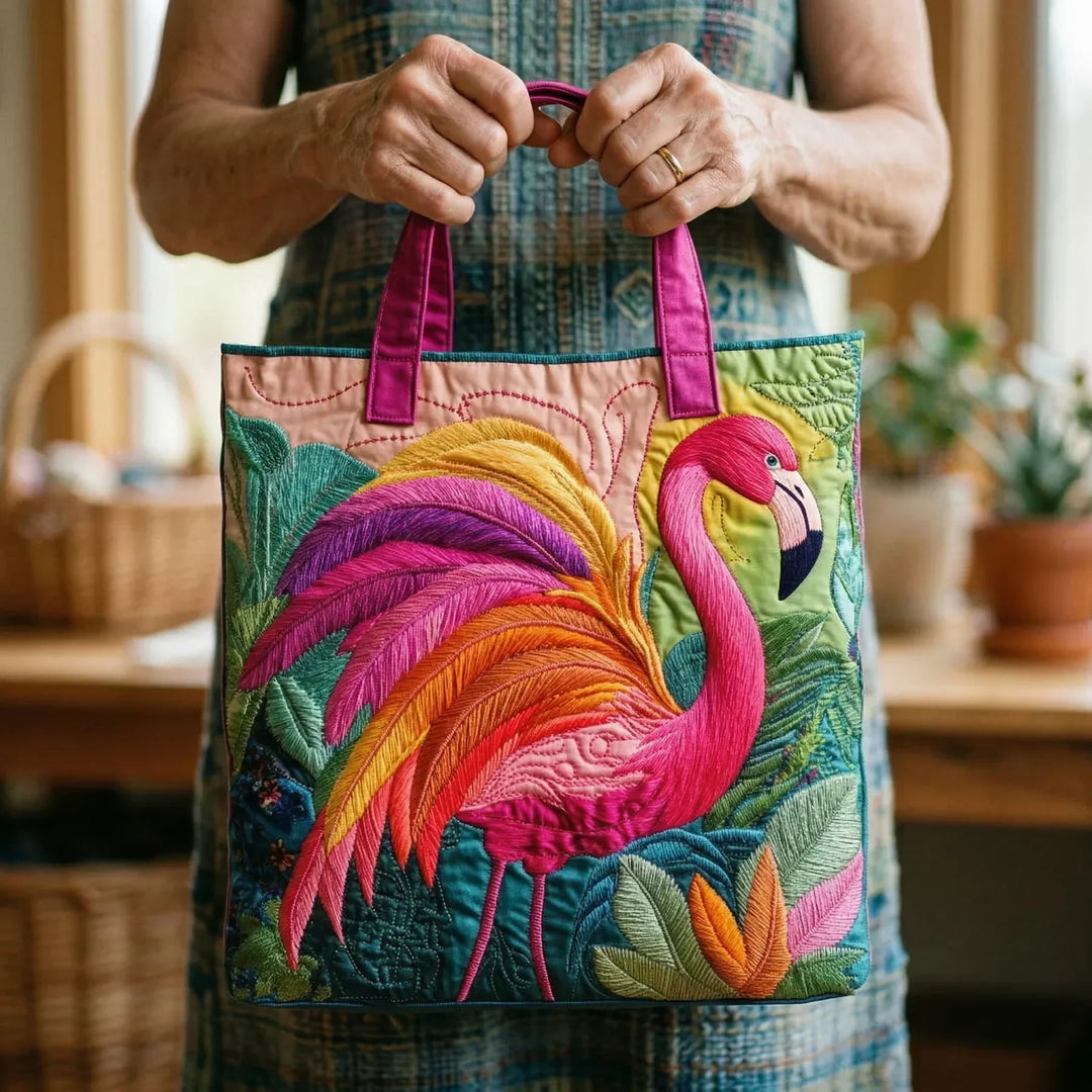 Vaatimaton Olkalaukku - Sateenkaari Flamingo