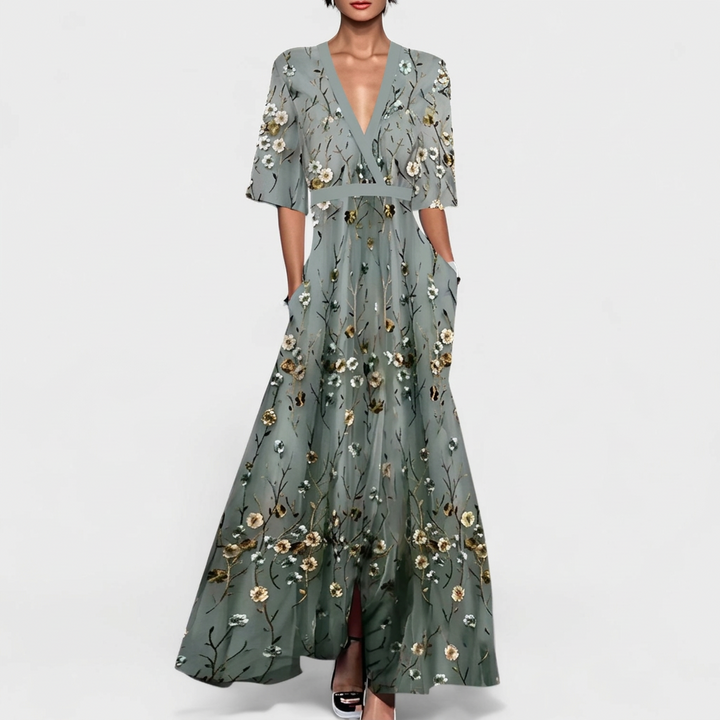 Rute - Elegantti maximekko kukkakuviolla