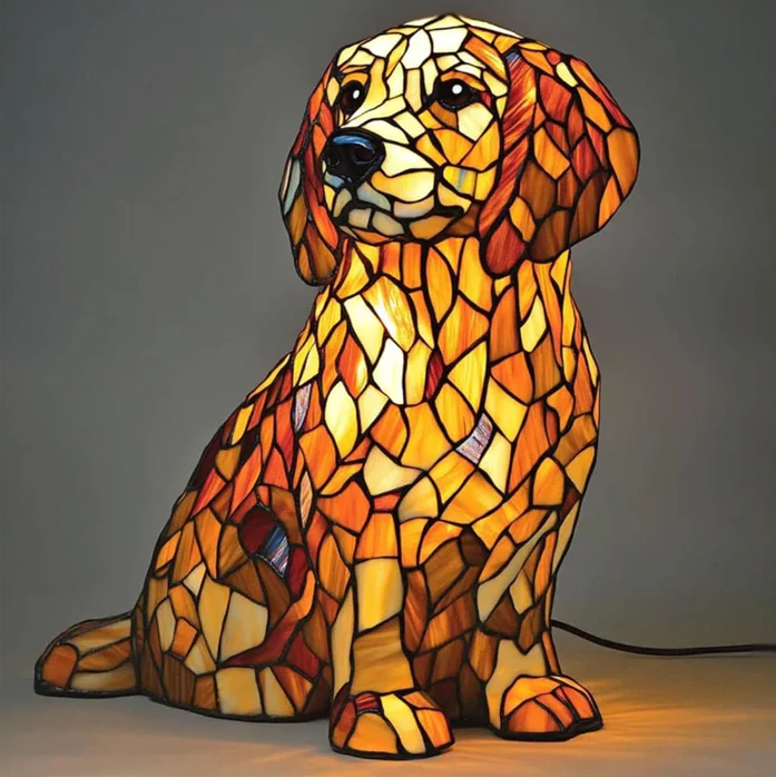 Lily, hengellinen kultainen retriever-patsas